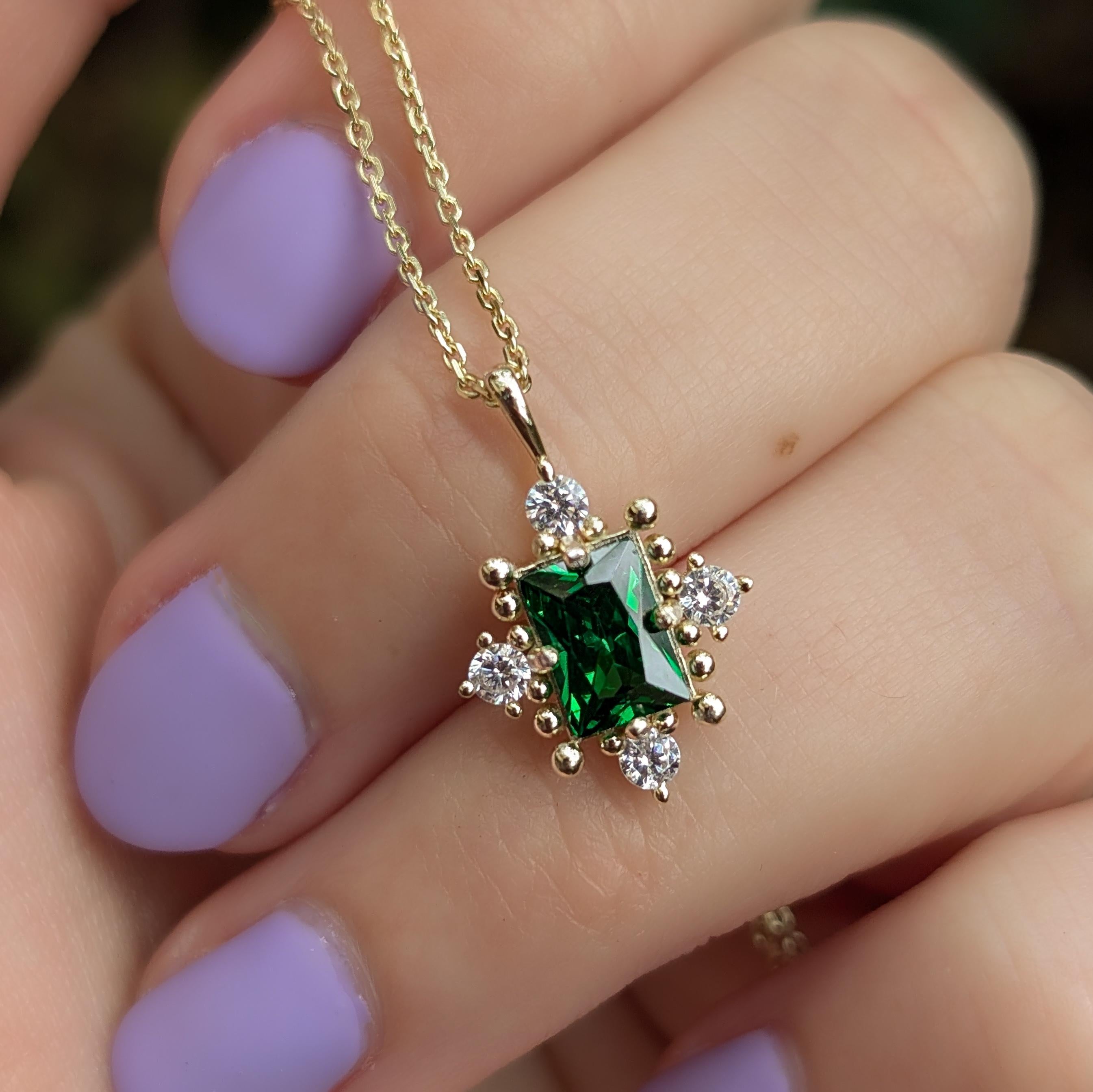 The Marielle - Emerald Necklace