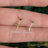 Micro Stud Teardrop - Aquamarine Earrings Handmade Handcrafted