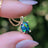 Midnight Black Opal Oval Necklace