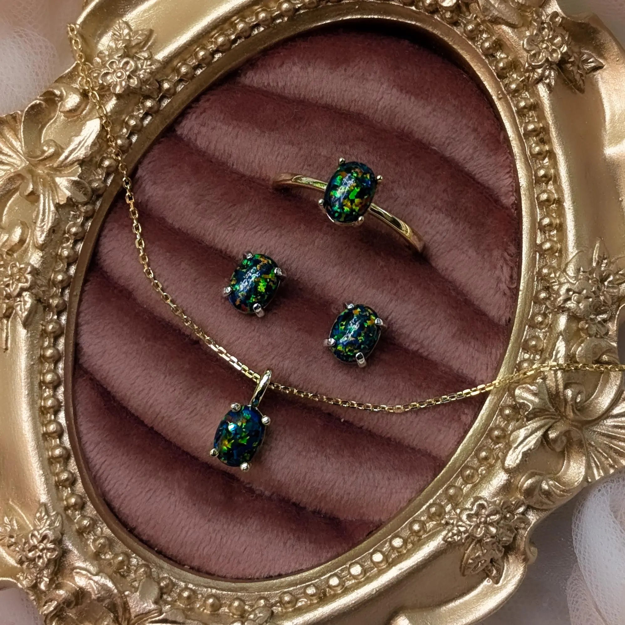 The Juliet- Midnight Black Opal