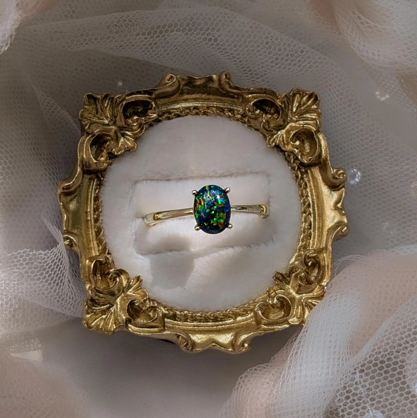 The Juliet- Midnight Black Opal