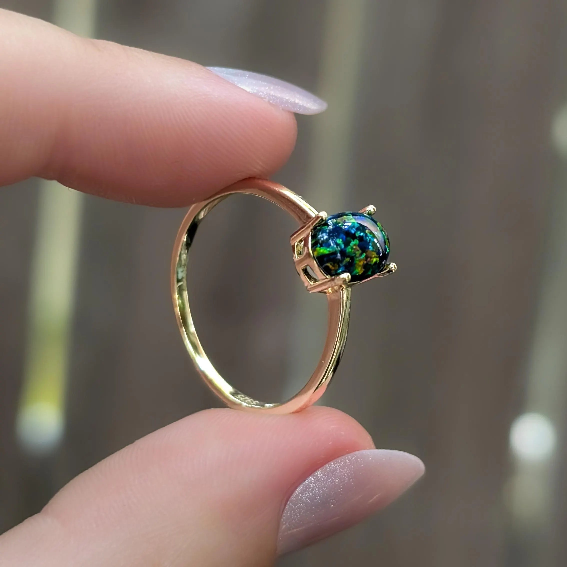 The Juliet- Midnight Black Opal