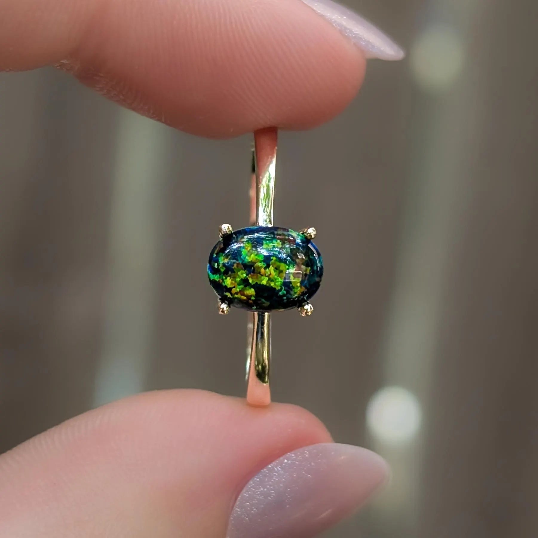 The Juliet- Midnight Black Opal