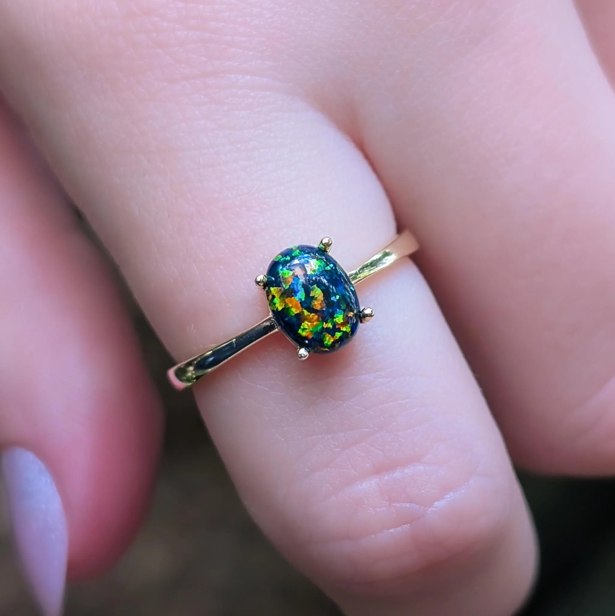 The Juliet- Midnight Black Opal