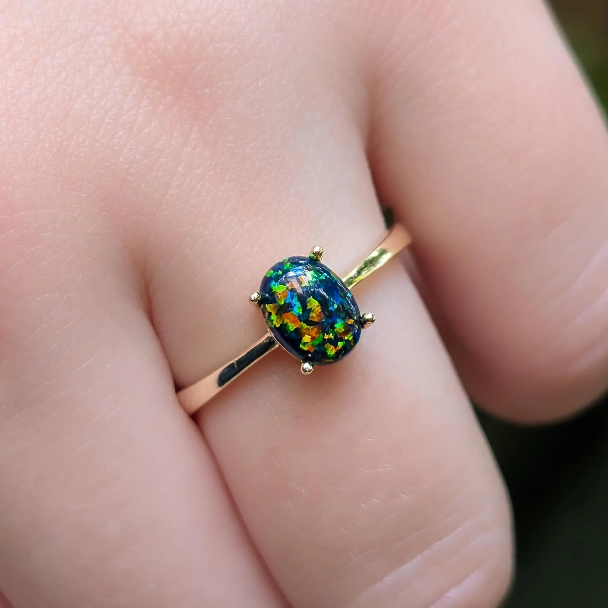 The Juliet- Midnight Black Opal