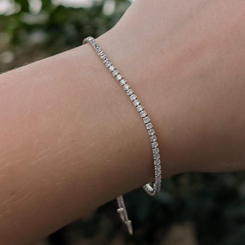 Moissanite Tennis Bracelet Bracelet Handmade Handcrafted