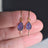 Natural Teardrop Tanzanite Dangles Earrings Handmade Handcrafted