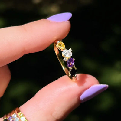 Legacy Ring - Non-binary Flag Rings Handmade Handcrafted