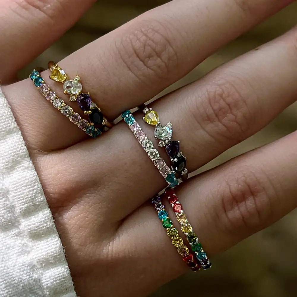 The Legacy Ring - Non-binary Flag Rings Handmade Handcrafted