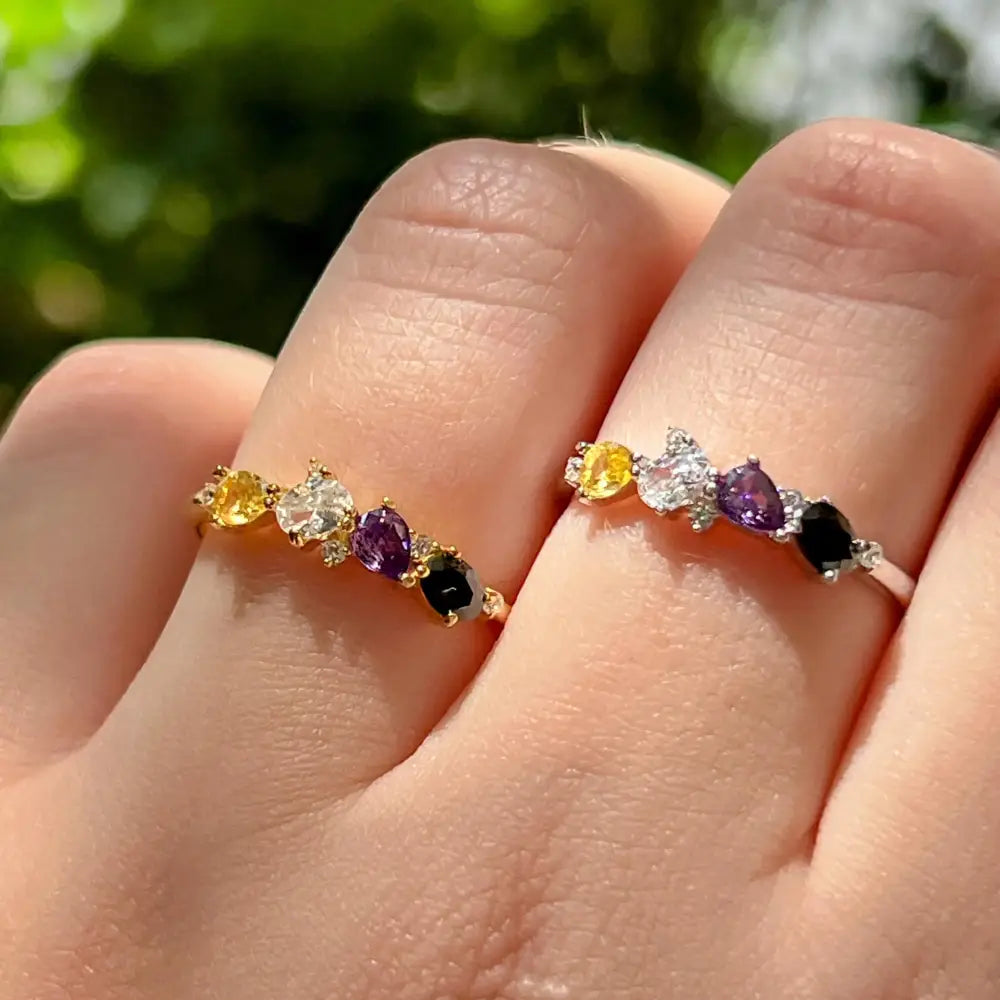 The Legacy Ring - Non-binary Flag Rings Handmade Handcrafted
