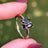 Onyx 3 Stone Cluster Ring Rings Handmade Handcrafted