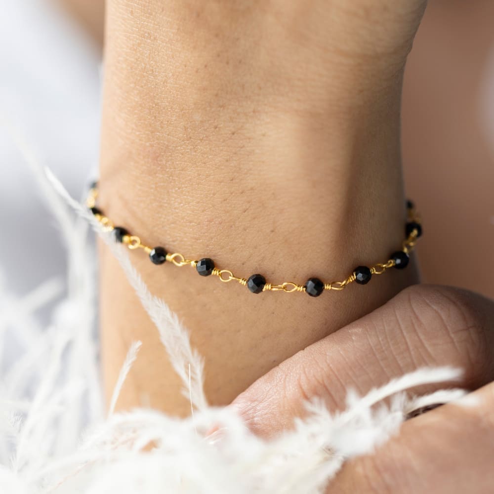 Onyx Beaded Bracelet Bracelet Handmade Handcrafted