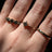 Onyx Star Half Eternity Band Rings Handmade Handcrafted
