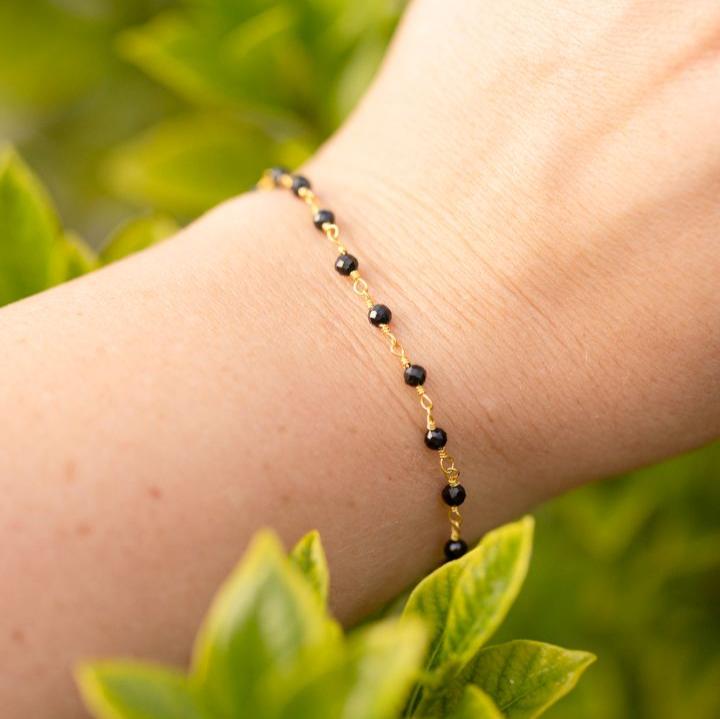 Onyx Beaded Bracelet