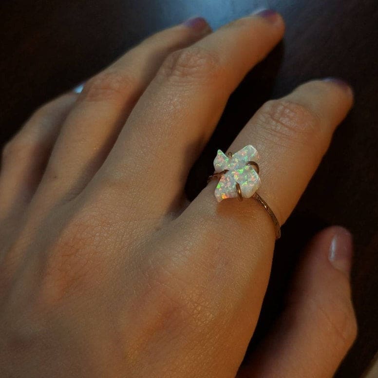 Opal Texas Ring Rings Handmade Handcrafted