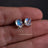 Oval Moonstone Stud Earrings Earrings Handmade Handcrafted