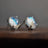 Oval Moonstone Stud Earrings Earrings Handmade Handcrafted