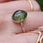 Oval Bezel Moss Agate Ring Rings Handmade Handcrafted