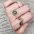 Oval Bezel Moss Agate Ring Rings Handmade Handcrafted
