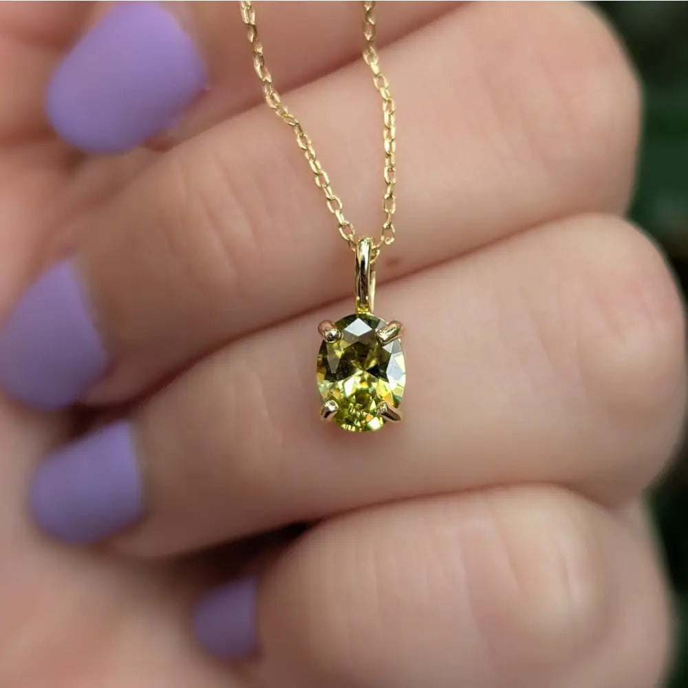 Peridot Necklace Necklaces Handmade Handcrafted