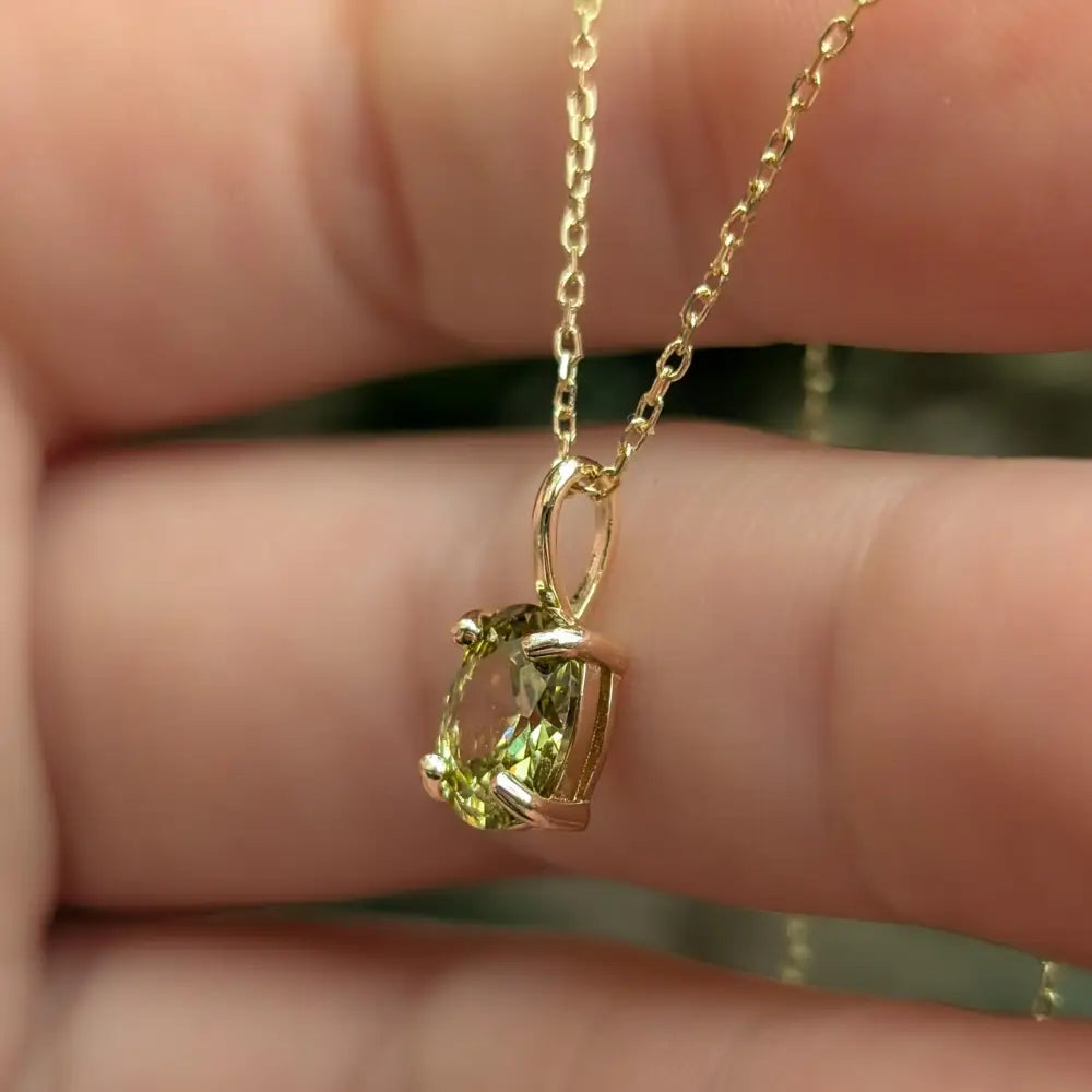 Peridot Necklace Necklaces Handmade Handcrafted
