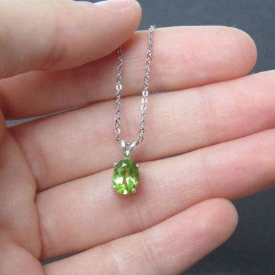 Peridot Necklace Necklaces Handmade Handcrafted