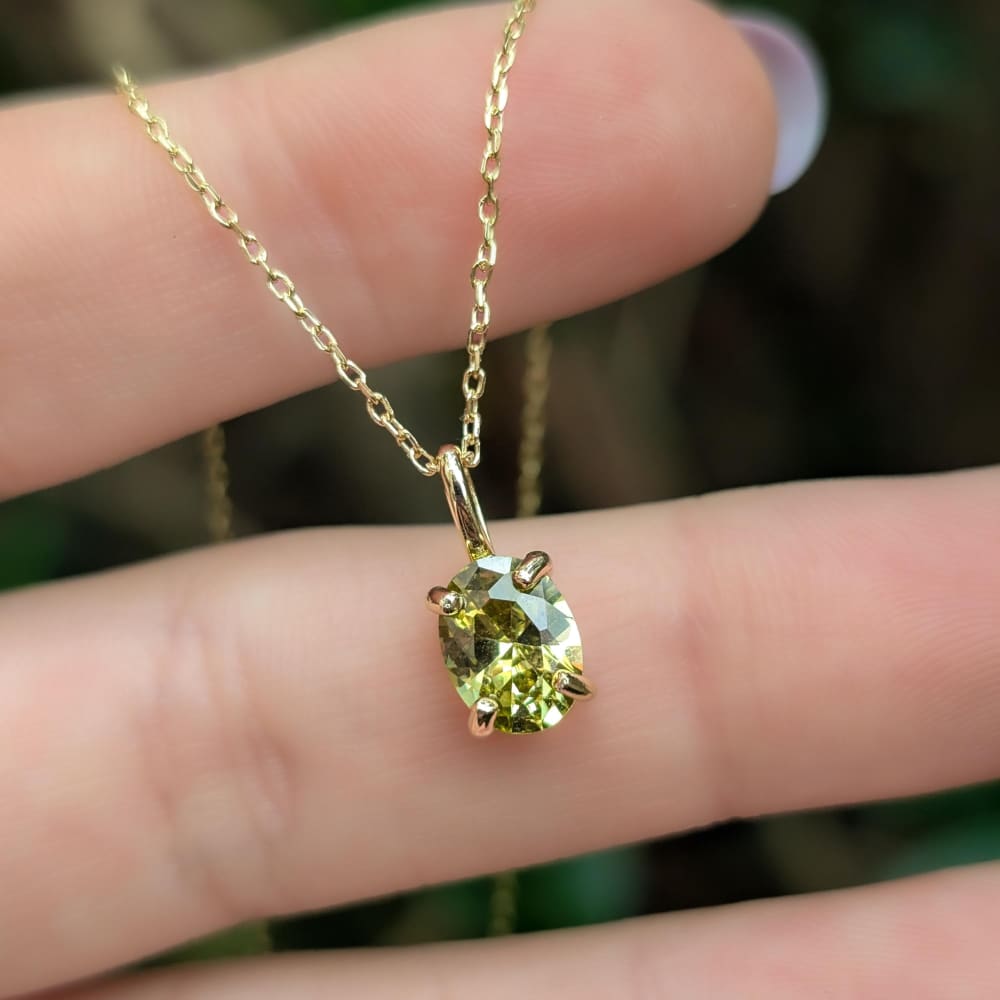 Peridot Necklace Necklaces Handmade Handcrafted