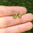 Peridot Stud Earring Earrings Handmade Handcrafted