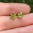 Peridot Stud Earring Earrings Handmade Handcrafted