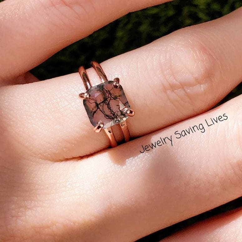 Pick Your Own Stone - The Asher (double band) Rings Handmade Handcrafted
