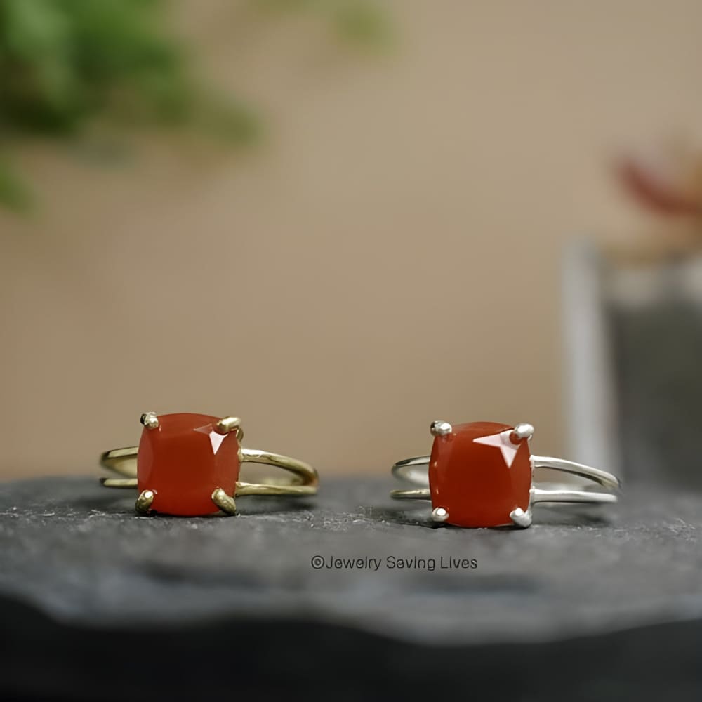 Pick Your Own Stone - The Asher (double band) Rings Handmade Handcrafted