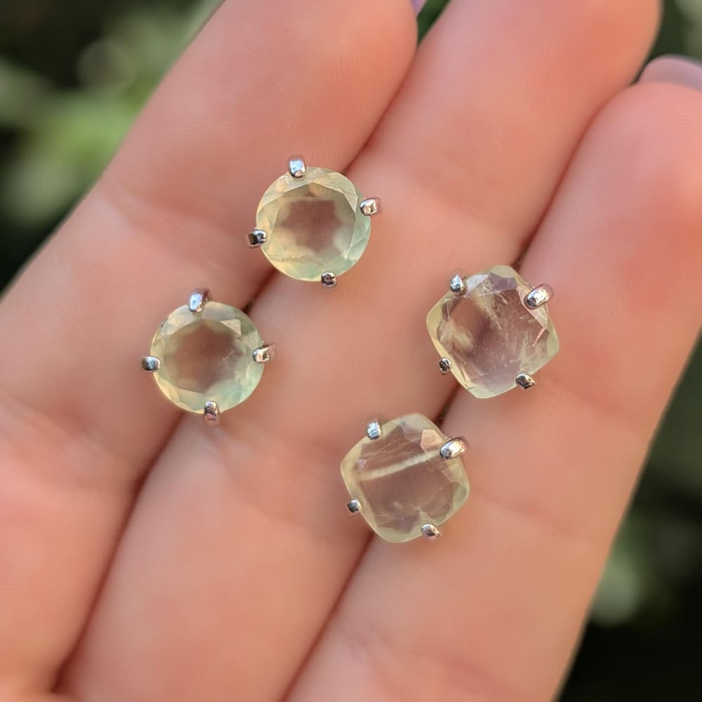 Prehnite Earrings Earrings Handmade Handcrafted
