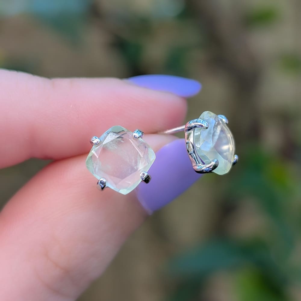 Prehnite Earrings Earrings Handmade Handcrafted