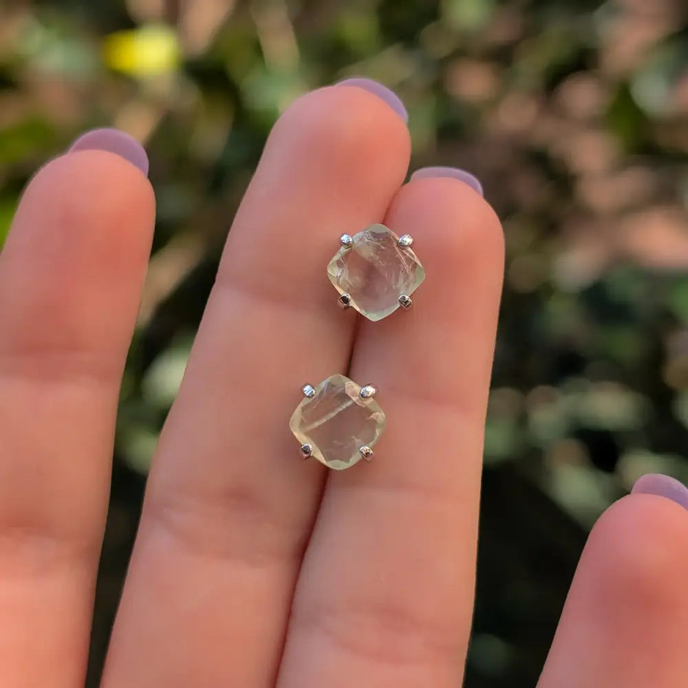 Prehnite Earrings Earrings Handmade Handcrafted