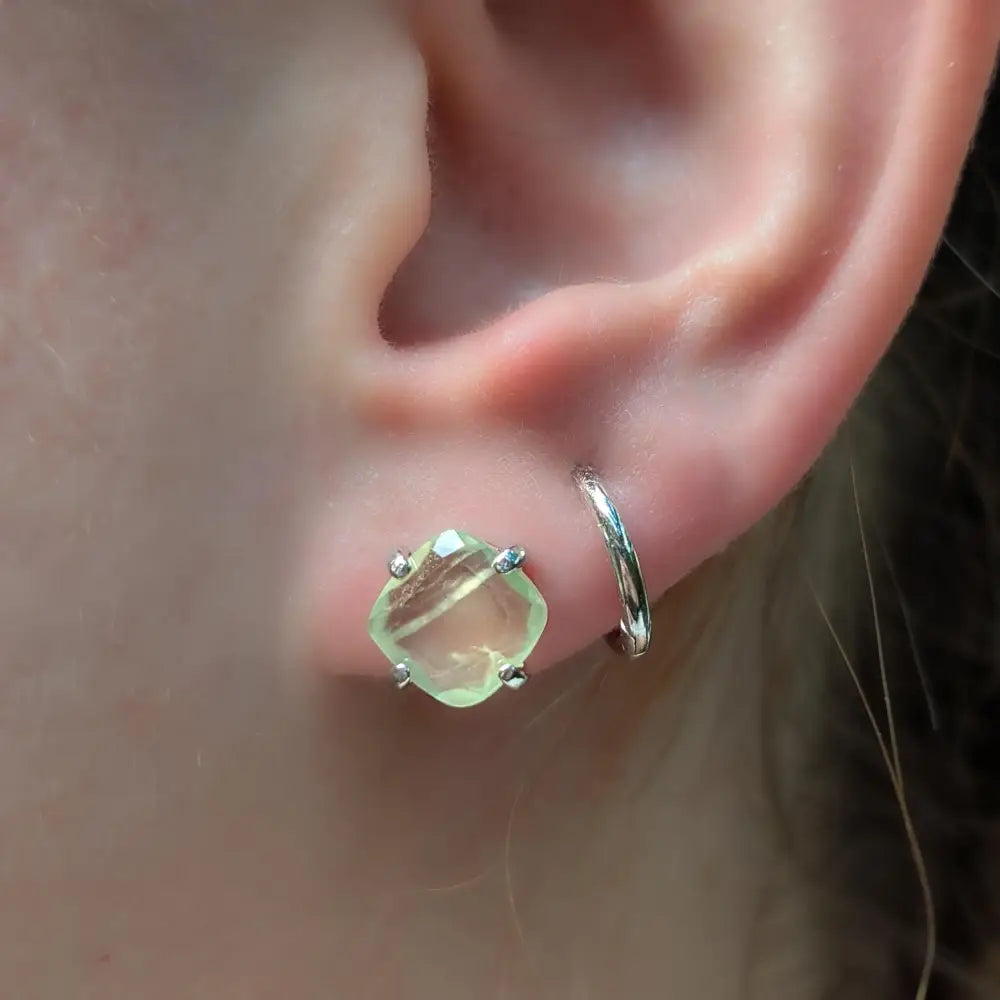 Prehnite Earrings Earrings Handmade Handcrafted