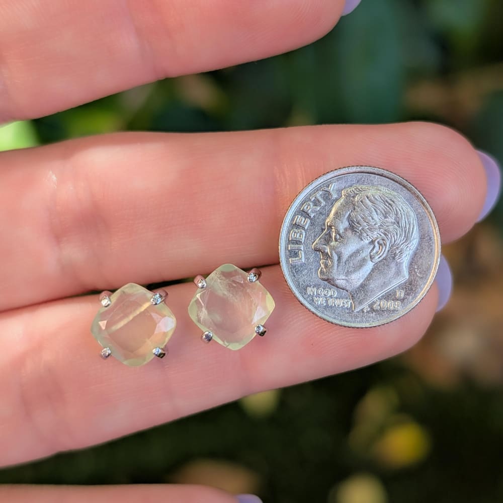 Prehnite Earrings Earrings Handmade Handcrafted
