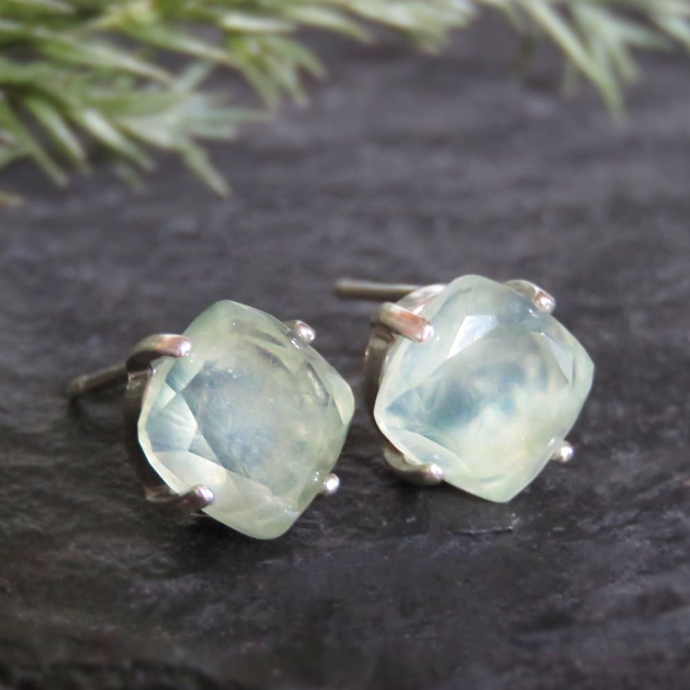 Prehnite Earrings Earrings Handmade Handcrafted