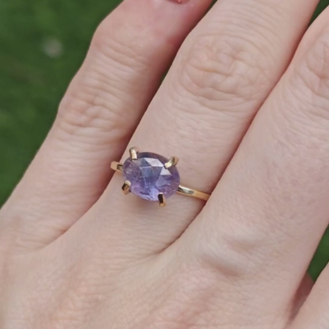 Tanzanite Slice Ring