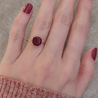 The Asher - Natural Garnet