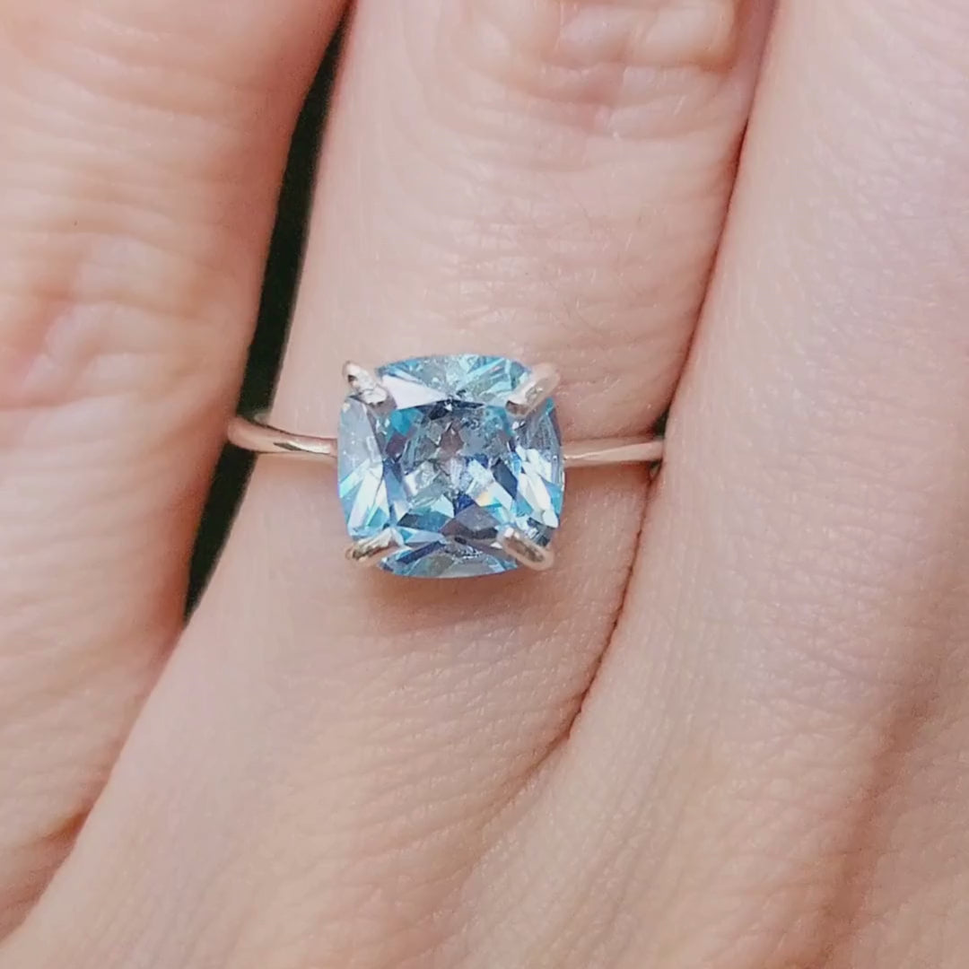 The Asher - Brilliant Aquamarine