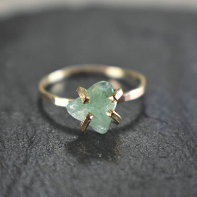 Raw Gemstone Nugget Rings Rings Handmade Handcrafted