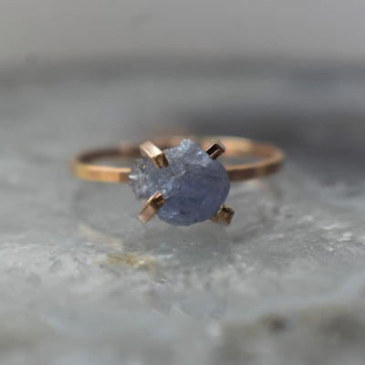 Raw Tanzanite Ring Rings Handmade Handcrafted