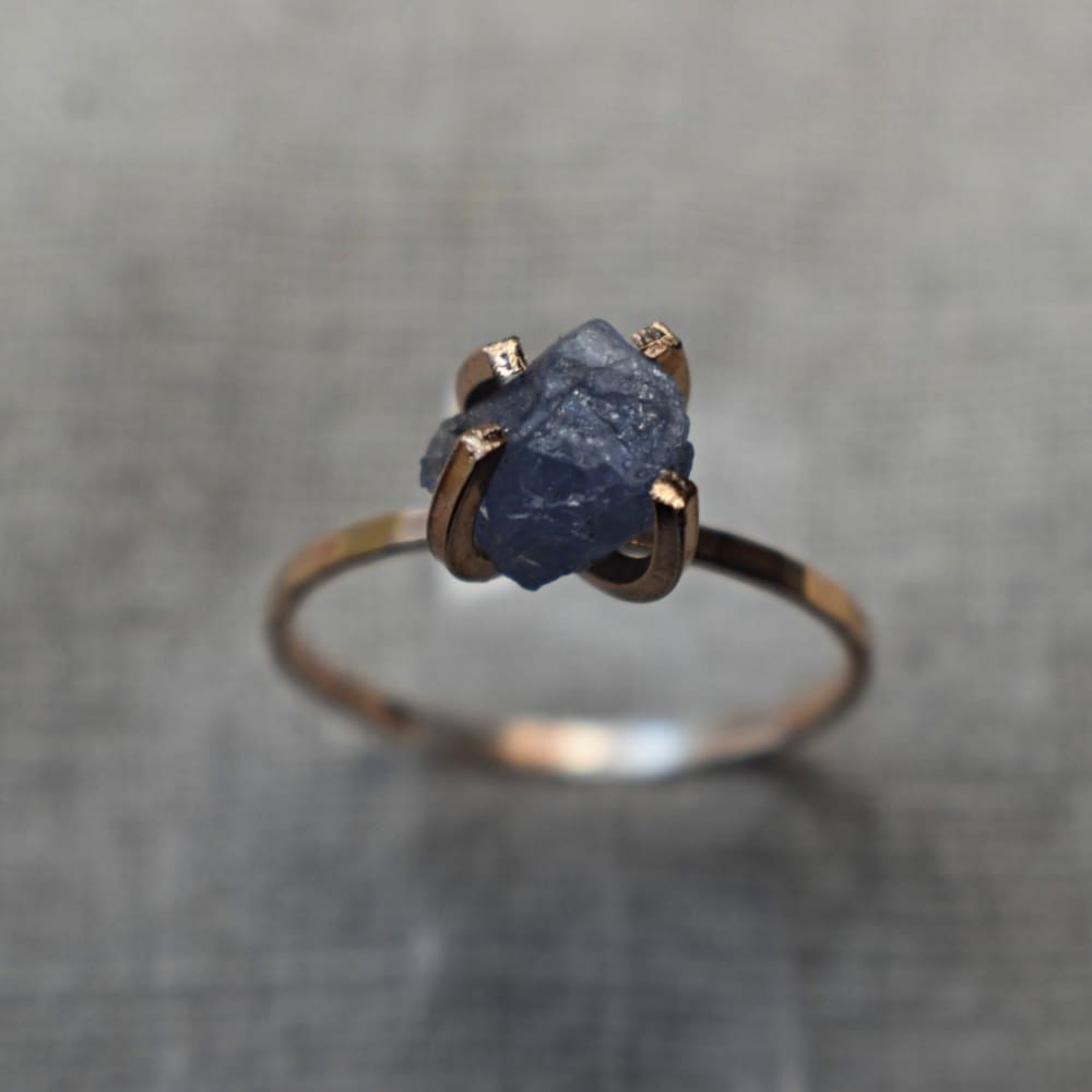 Raw Tanzanite Ring Rings Handmade Handcrafted