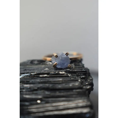 Raw Tanzanite Ring Rings Handmade Handcrafted