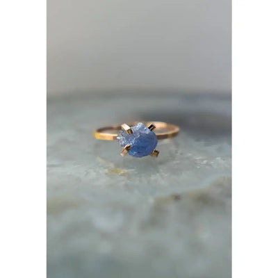 Raw Tanzanite Ring Rings Handmade Handcrafted