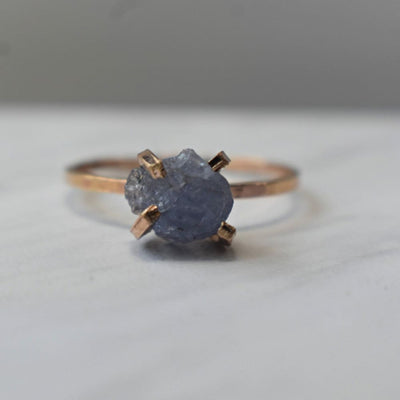 Raw Tanzanite Ring Rings Handmade Handcrafted