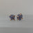 Raw Tanzanite Stud Earrings Earrings Handmade Handcrafted