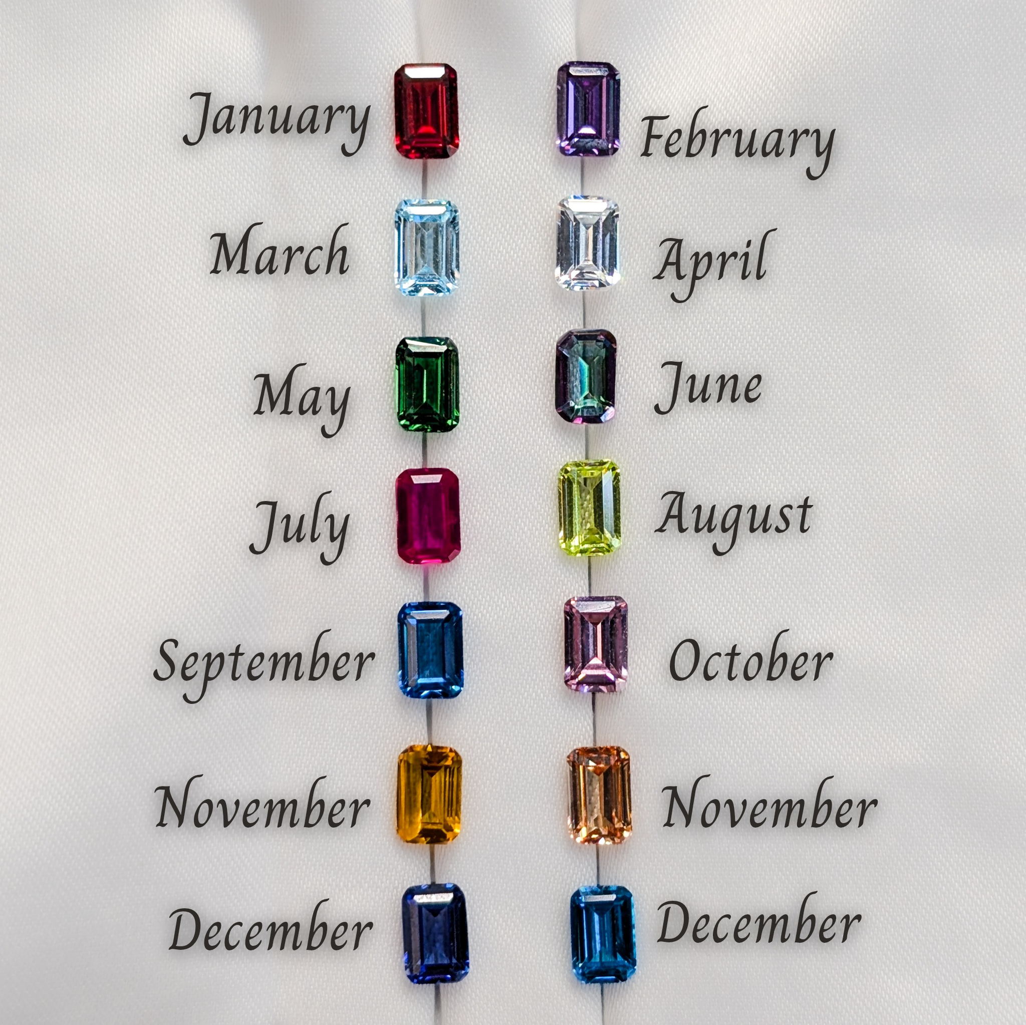 The Tulia - Custom 3 stone Necklace