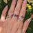 3 Stone Ring - Bisexual Flag