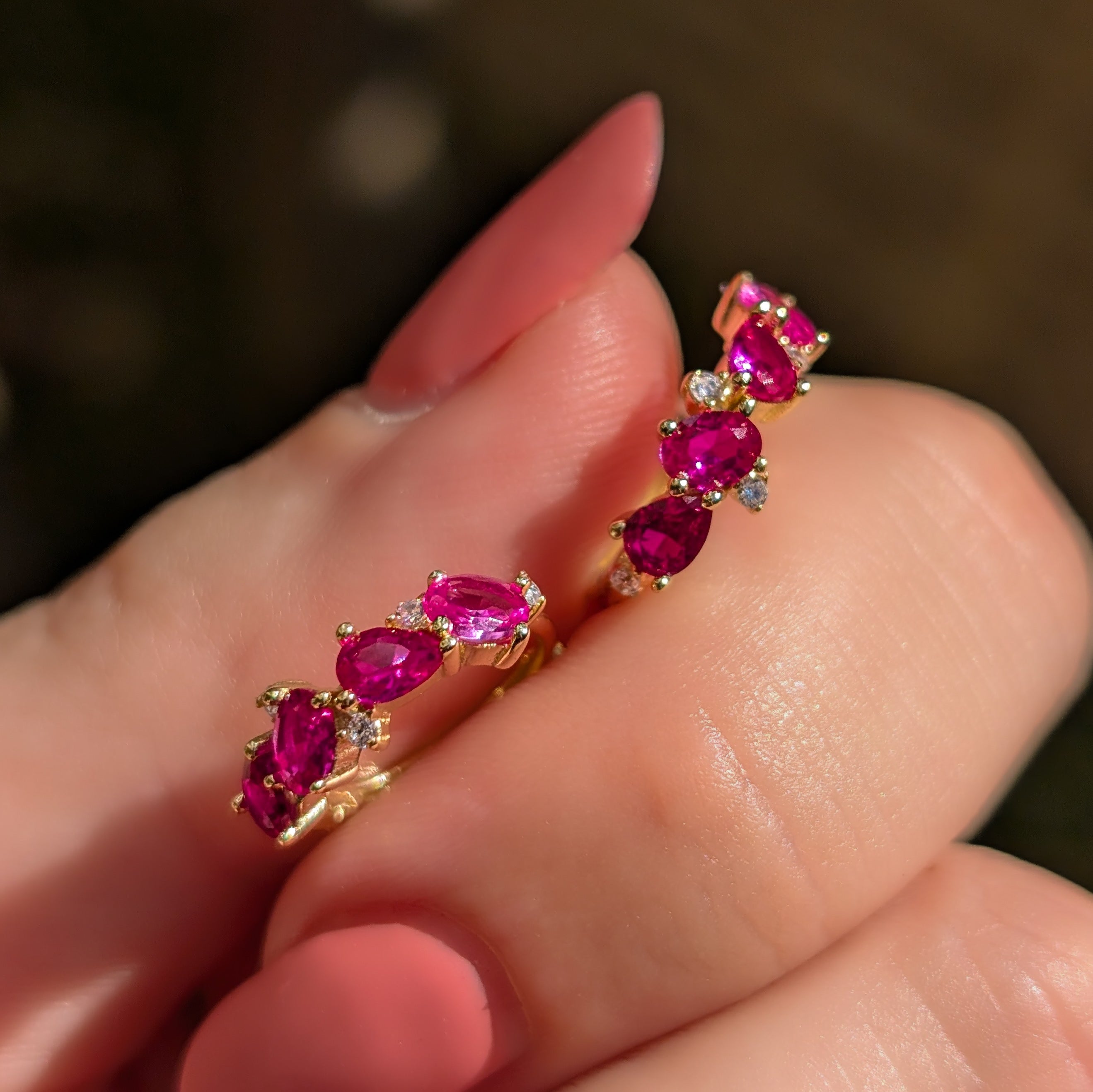 The Legacy Earrings - Ruby Hoops